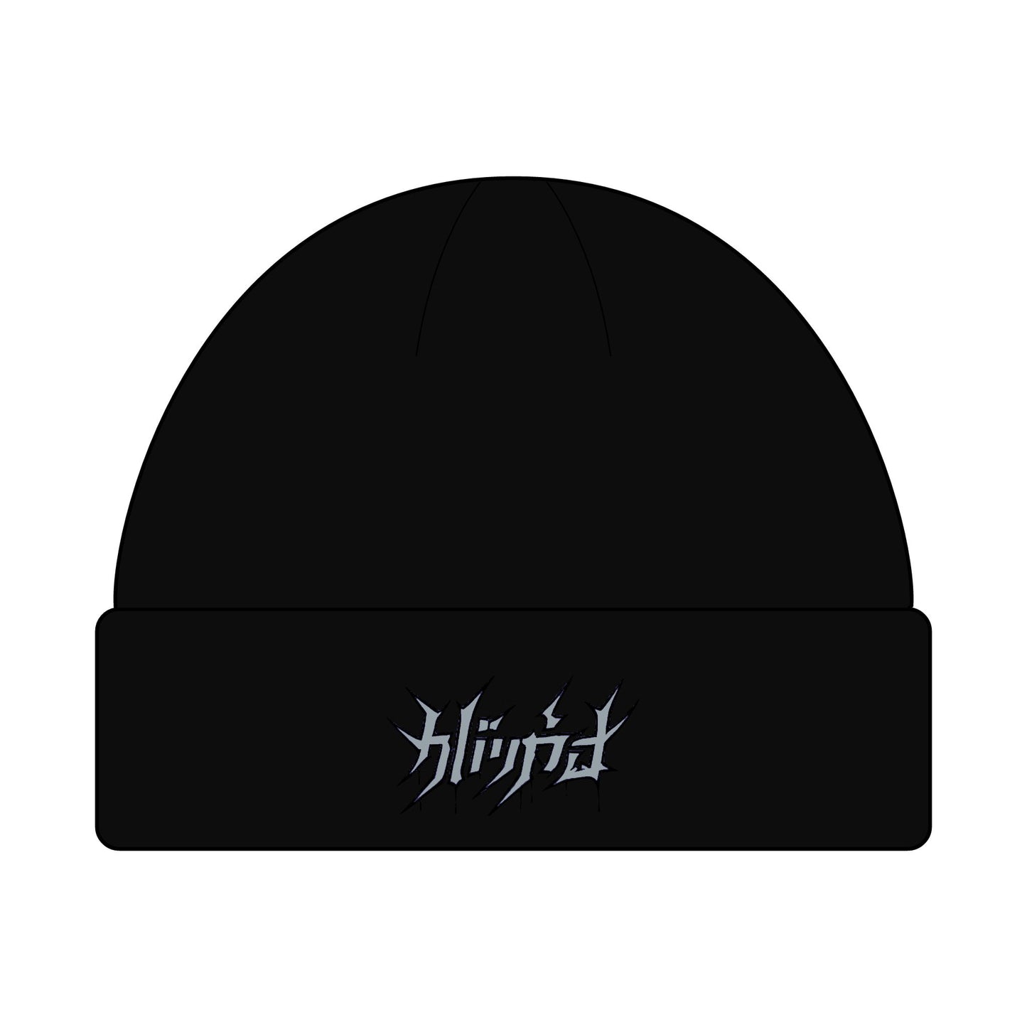 Embroided Shadow Script Beanie