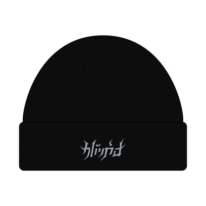 Embroided Shadow Script Beanie