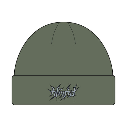 Embroided Shadow Script Beanie