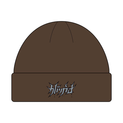 Embroided Shadow Script Beanie