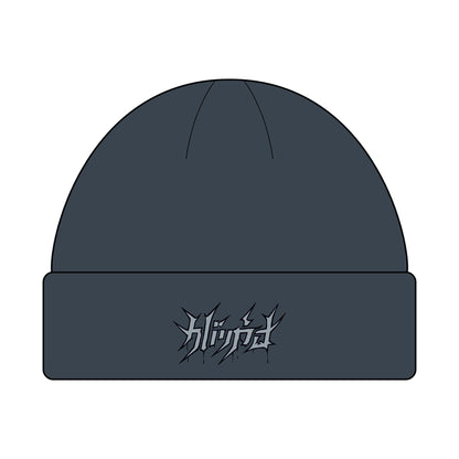 Embroided Shadow Script Beanie