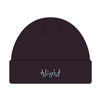 Embroided Shadow Script Beanie