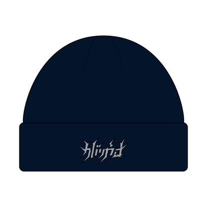 Embroided Shadow Script Beanie